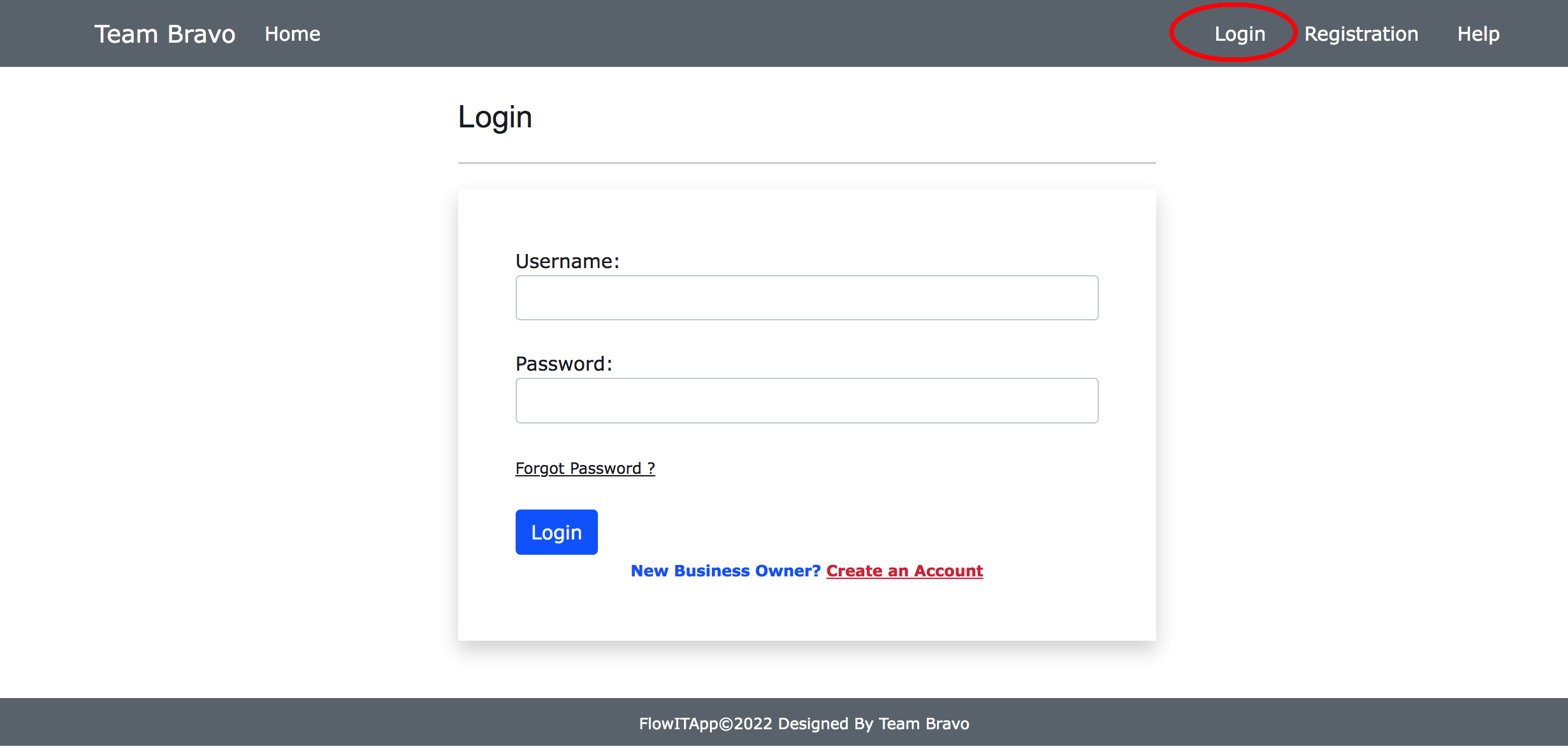 Business Owner Login